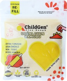 Resim ChildGen 125gr Kartuş Oyun Hamuru - Sarı 