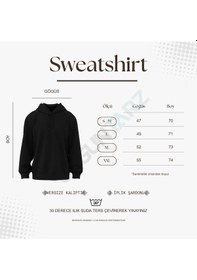 Resim Uyguntarz Unisex Kurdele Tasarım Baskılı Bisiklet Yaka Sweatshirt 2'li Eşofman Takımı Beyaz 