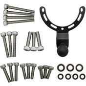 Resim Leezsing Alüminyum Motosiklet Telefon Tutucu - Siyah, 180g Hafif, Kolay Kurulum 