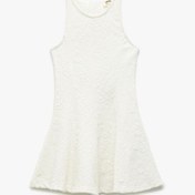 Resim Koton Bisiklet Yaka Kolsuz Dokulu Elbise Ekru 5skg80005ek Ekru 