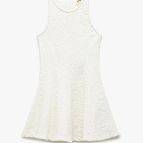 Resim Koton Bisiklet Yaka Kolsuz Dokulu Elbise Ekru 5skg80005ek Ekru 