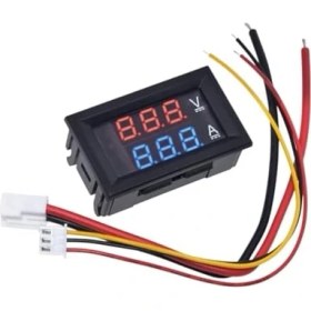 Resim Daisy Home Dijital Dual Voltmetre Ampermetre Volt Akım Ölçer Dc 0-100V 10A Kırmızı-Mavi, Voltmetre, Ampermetre 