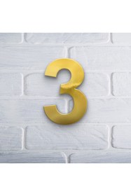 Resim Trend Pleksi Yapışkanlı Pleksi Gold Ayna 3 Numara (10cm Yükseklik) 