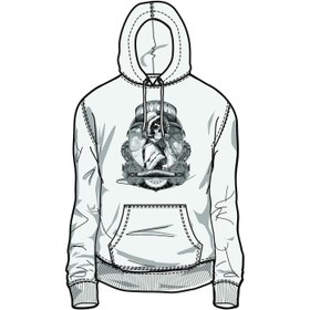 Resim SKULL BONNET HOODIE 