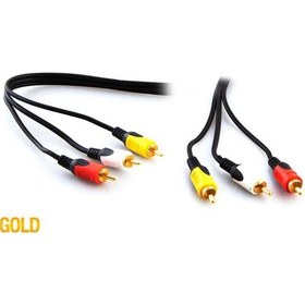 Resim S-Link Sl-Rca10 3Rca To 3Rca 10M Gold Kablo 