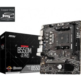 Resim MSI B550M-A PRO AMD B550 4600 MHz (OC) DR4 Soket AM4 mATX Anakart 