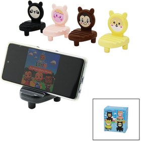 Resim NETWORK ART Üçgen Sehpali Renkli Plastik Mini Telefon Tutacak 3 Kanalli (5193) 