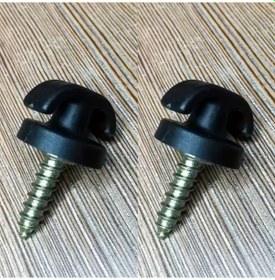 Resim Zhanglei001 2 Adet Bagaj Organizatörü Kancası Fileli Çantalı Ve Vidalı Araç İçi Depolama Halkaları 