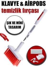 Resim TRİPULAM AirPods & Klavye Temizleme Fırçası – Çok Amaçlı Mini Temizleyici, Kulaklık, Laptop ve Klavye 