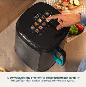 Resim CECOTEC Cecofry Grill Smokin Prime 6500 Dumansız Airfryer 6,5L Izgara Fritöz Sağlıklı Yağsız Pişirme 