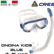 Resim Parumarin Cressi Junior 7-15 Yaş Ondina Maske Şnorkel Seti Mavi 