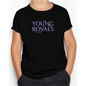 Resim Young Royals Siyah Çocuk Tişört Siyah 