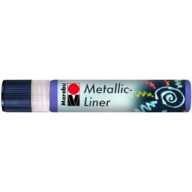 Resim Marabu Metallic Liner Boyutlu Boncuk Boyası 25ml 750 Mor 