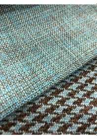 Resim Enesar Home Turkuaz Keten Döşemelik Kumaş Premium Dokuma 185 100 x 140 cm 