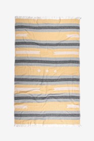 Resim Bedouin Jakarlı Çift Yüzlü Peştemal Sarı 