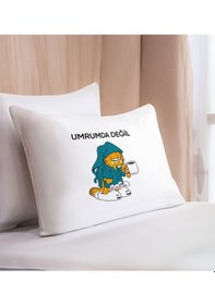 Resim Bk Gift Eğlenceli Kedi Tasarımlı Pamuklu Yastık Kılıfı-4 50x70cm , Sevgiliye , Ev si, Tasarım Ev Tekstili 