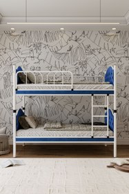 Resim ARGİMO Melis Çift Katlı Metal Ranza Ve Karyola 90x200 