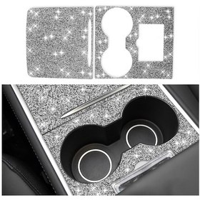 Resim Tesla Model 3 İçin Delikli Elmas Etiketli Araba Merkezi Kontrol Paneli, Sol Ve Sağ Sürücü Evrensel 1 Adet 