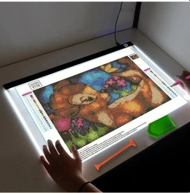 Resim Techtic A3 Led Işıklı Çizim Tableti Led Çizim Kopyalama Tableti 