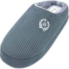 Resim Shoemio Bogart Mavi-Gri Erkek Ev Terliği 