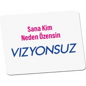 Resim Panorama Ajans Komik Sözlü Vizyonsuz Tasarım Mouse Pad 