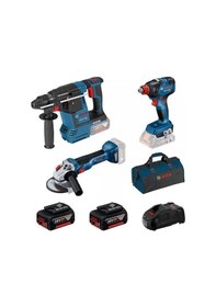 Resim Bosch Gbh 18V-26 Akülü Kırıcı Delici + GDX 18V-200 Akülü Darbeli Somun Sıkma + GWS 18V-10 Akülü Avuç Taşlama Üçlü Set 