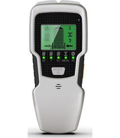 Resim Monyee Sh501 Duvar Tarayıcı: Ahşap, Metal Ve Akıllı Telsiz Tespiti, Lcd Ekranlı 5 Fonksiyonlu Dekorasyon Ve İnşaat Aleti Pil Hariç Beyaz 