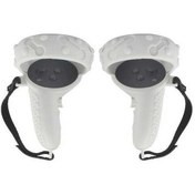 Resim Createtech Oculus Quest 2 Denetleyici Kolu Koruyucu Kapağı Beyaz, Silikon Tutma Kapağı, Kullanışlı Ve Şık 