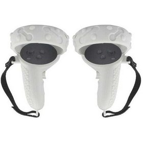 Resim Createtech Oculus Quest 2 Denetleyici Kolu Koruyucu Kapağı Beyaz, Silikon Tutma Kapağı, Kullanışlı Ve Şık 