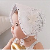 Resim Pembe Sevimli Bebek Kız Erkek Güneş Çiçek Hollow Prenses Yaz Şapka 5-24 Ay Pembe 