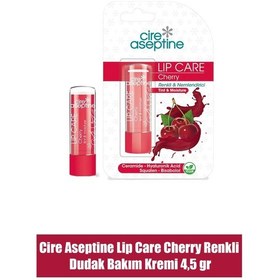 Resim Cire Aseptine Lip Care Cherry Renkli Dudak Bakım Kremi 4,5 Gr 