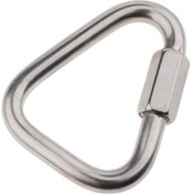 Resim Dolıty Açık Üçgen Paslanmaz Çelik Karabina Kamp Anahtarlık 