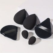 Resim 6 Parça Yüz Makyaj Alet Seti, 2 Adet Üçgen Sünger Pudra Puf, 2 Adet Büyük Güzellik Yumurtası, 2 Adet Küçük Güzellik Yumurtası, Yumuşak ve Kuru ve Islak Kullanım, Sıvı, Pudra ve Diğer Makyaj Ürünleri İçin Uygun 