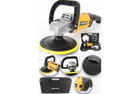 Resim Bulldozer 180MM Polisaj Parlatma Makinesi Araç Zımpara ve Cilalama Çantalı 4200 W 