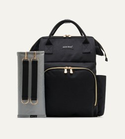 Resim Vera Siyah Gold Bebek Çantası 