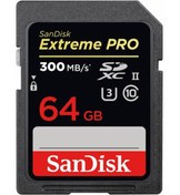 Resim Sandisk Extreme Pro 64gb Sd Hafıza Kartı Uhs-ıı U3 4k 300mb/s 2000x 