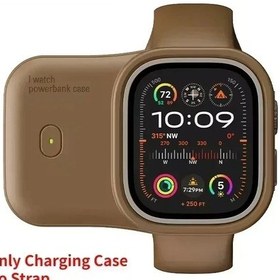 Resim Taşınabilir Kablosuz Şarj Cihazı 1200 Mah Güç Bankası Cihazı İos Uyumlu Watch 8 7 6 Brown 40-41mm Kahverengi 