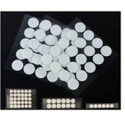 Resim 100 Adet Şeffaf Nano Çift Taraflı Yapışkan Noktalar - İz Bırakmayan, Su Geçirmez, Çıkarılabilir Dairesel Akrilik Bant Plastik Yüzeyler & Daha Fazlası İçin 