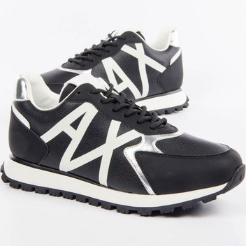 Armani Exchange Bayan Ayakkabı Xdx176 Xv917 K488 Beyaz-siyah Beyaz-siyah Beyaz - Siyah