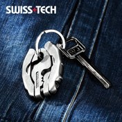 Resim Swiss+Tech 9'u 1 Arada Mikro Anahtarlık Çok Amaçlı Aletler - Ağır Hizmet Tipi Paslanmaz Çelik EDC Cep Çok Amaçlı Aleti Tornavidalar, Pense, Tel Kesici, Şişe Açacağı ve Daha Fazlası ile - Süper Kompakt Acil Durum Aletleri, Günlük ve Dış Mekan Kullanımı için Taşınabilir Gadget'ler - İdeal Hediye 