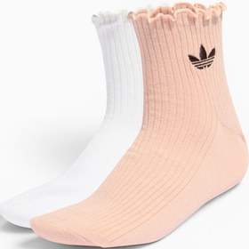 Resim Ruffle 2-Pack Çorap - Blush Pink/White / M 