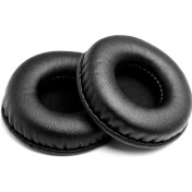 Resim Qingmipy Sennheiser, Logitech, Sony Uyumlu 70mm Kulaklık Külaklıkları - Pu Deri Ve Hafıza Köpük, Ses Kalitesini Artırır, Kolay Kurulum - Siyah 1 Çift 