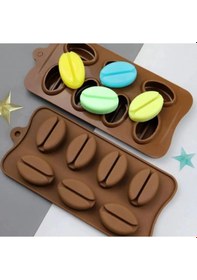 Resim Kahve Çekirdeği Şekilli Silikon Kalıp Renkli 