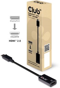 Resim Club3D DisplayPort 1.4 to HDMI™ 2.0b HDR Active Adaptör 