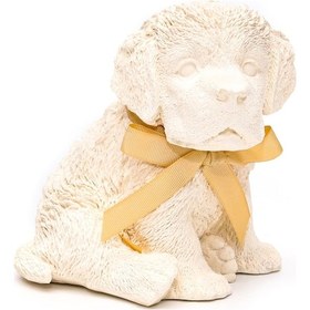 Resim Missi Bej Kurdelalı Dark Amber Kokulu Köpek Biblo 