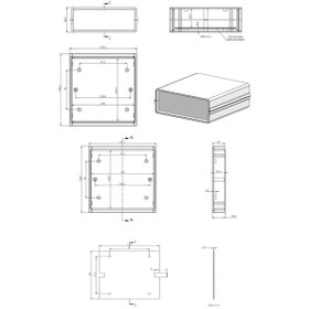 Resim Elektronik Proje Kutusu (Ölçüleri: 130X138X48Mm) - Siyah 