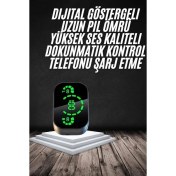 Resim Techno Stock Yeni Nesil Bluetooth Kulaklık Çağrı Cevaplayabilen Dijital Göstergeli Powerbankli 