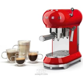Resim Smeg ECF01RDEU 50's Espesso Kahve Makınesi 