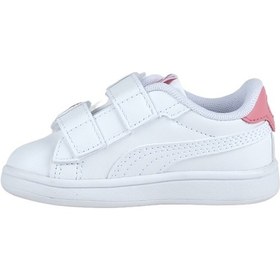 Resim Puma Smash 3.0 Badges Bebek Beyaz Spor Ayakkabı 397287-01 Beyaz 