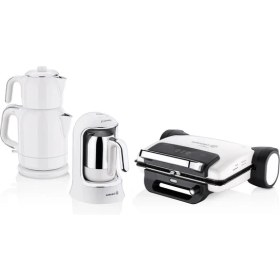 Resim Korkmaz A1856 Vanilya 7 Parça Elektro Set Metal Malzeme ile Şık Tasarımda Yüksek Performans 